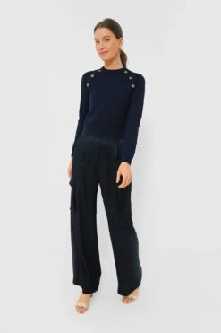 Marella Navy Birillo Pant -Outfit And Shoe Sales Store LQsjyJVe9aoicGEEt7WSkEpr3OVJ8YWV 1