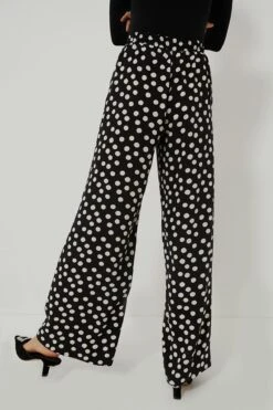 Painterly Dots Black Sharon Pants -Outfit And Shoe Sales Store LWy955sSfdZRfoJB7y5EmNzcVlh6SZ7r 1