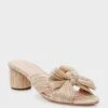 Loeffler Randall Exclusive Platinum Emilia Pleated Knot Mules