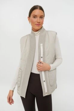 Varley Dove Sandshell Covey Reversible Quilt Gilet -Outfit And Shoe Sales Store LqLwlSUm5vkCP5OqEiwFDXpbOoTDJvNc 1