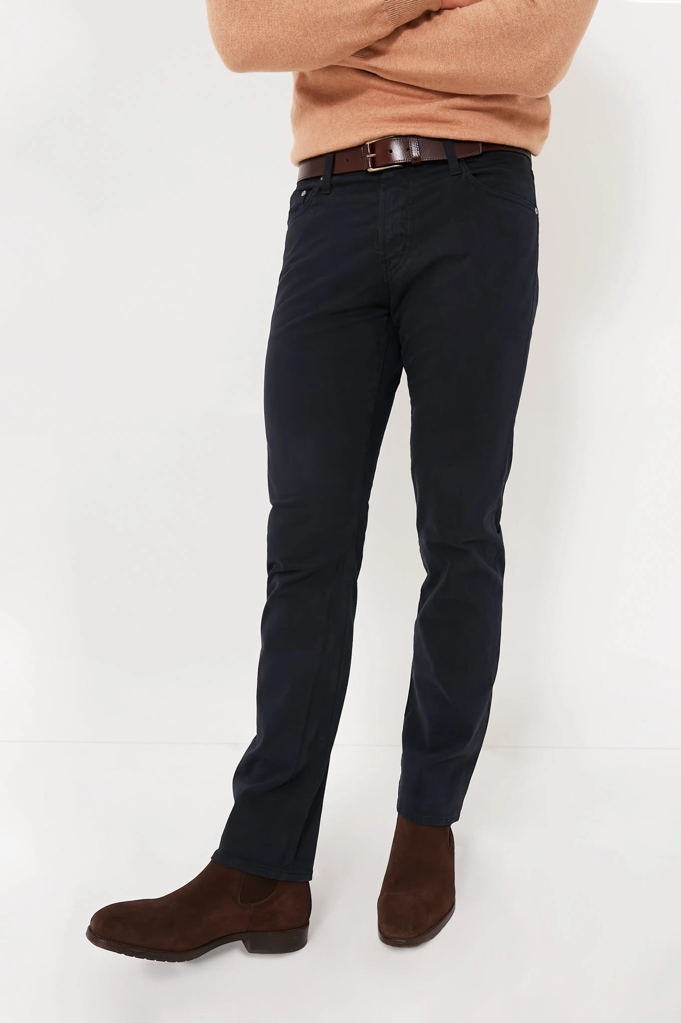 Brown Wyatt 34mm Genuine Leather Casual Jean Belt 3 Brown Wyatt 34mm Genuine Leather Casual Jean Belt - Image 3