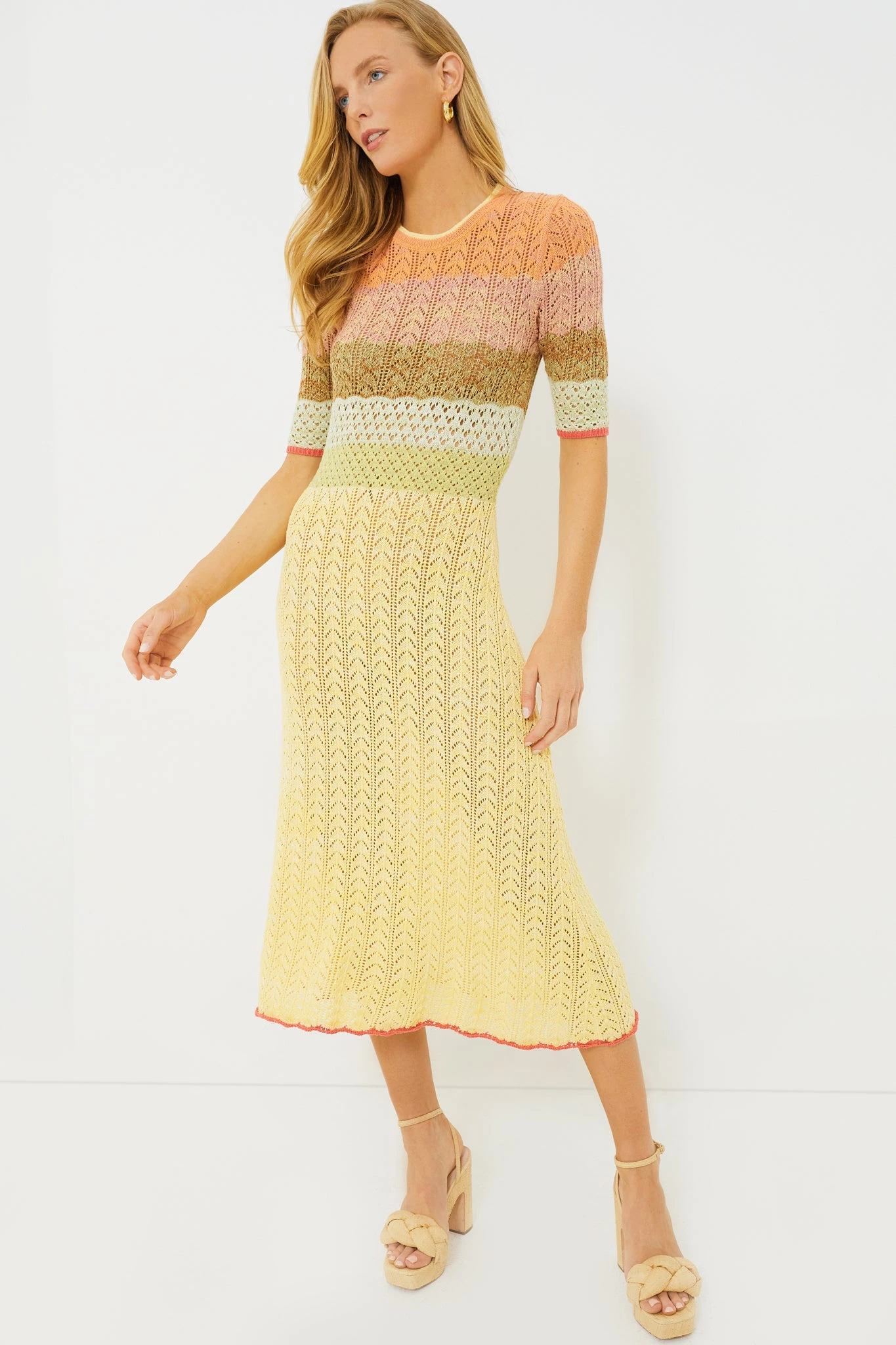 Vanessa Bruno Multicolor Coronille Midi Dress 1 Vanessa Bruno Multicolor Coronille Midi Dress
