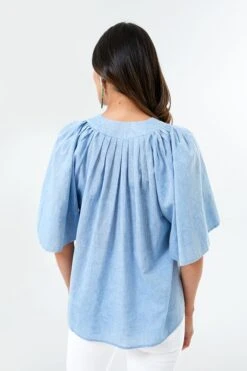 Chambray Finley Flutter Sleeve Top 9 Chambray Finley Flutter Sleeve Top -Outfit And Shoe Sales Store MiBwqxJHQxShbqyO4Di62q638IaM3TIm 1