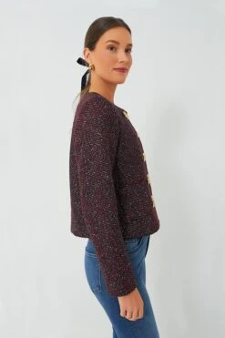 Red And Blue Tweed Marais Jacket -Outfit And Shoe Sales Store MjPoQZVHRlZvvELEvGKdgqN2d2sTMezS 1