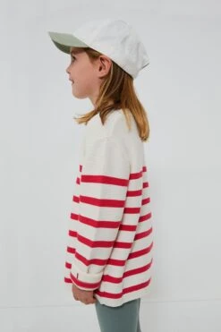 Cream And Raspberry Garter Stitch Sweater -Outfit And Shoe Sales Store Muzh9MD7jxOGkJBsNqXCp9ji10dazNLv 1