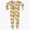 Peaches Organic Cotton Zipper Pajama