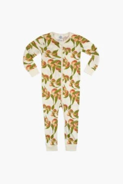 Peaches Organic Cotton Zipper Pajama