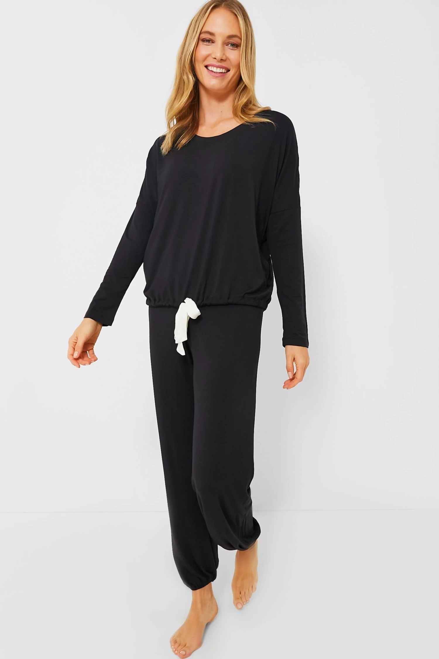 Eberjey Black Gisele Slouchy PJ Set 1 Eberjey Black Gisele Slouchy PJ Set