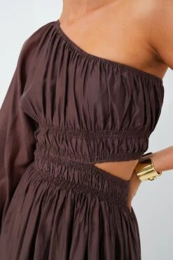 Chocolate One Shoulder Maxi Dress -Outfit And Shoe Sales Store N7MzIOllE6EiikY1zQESyOxhRiLAHhDZ 1