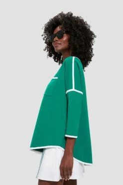 Green And White Terry Farah Pullover -Outfit And Shoe Sales Store NCxWzyYncsIHCIFZ6SUfwEgGxHQp90MM 1