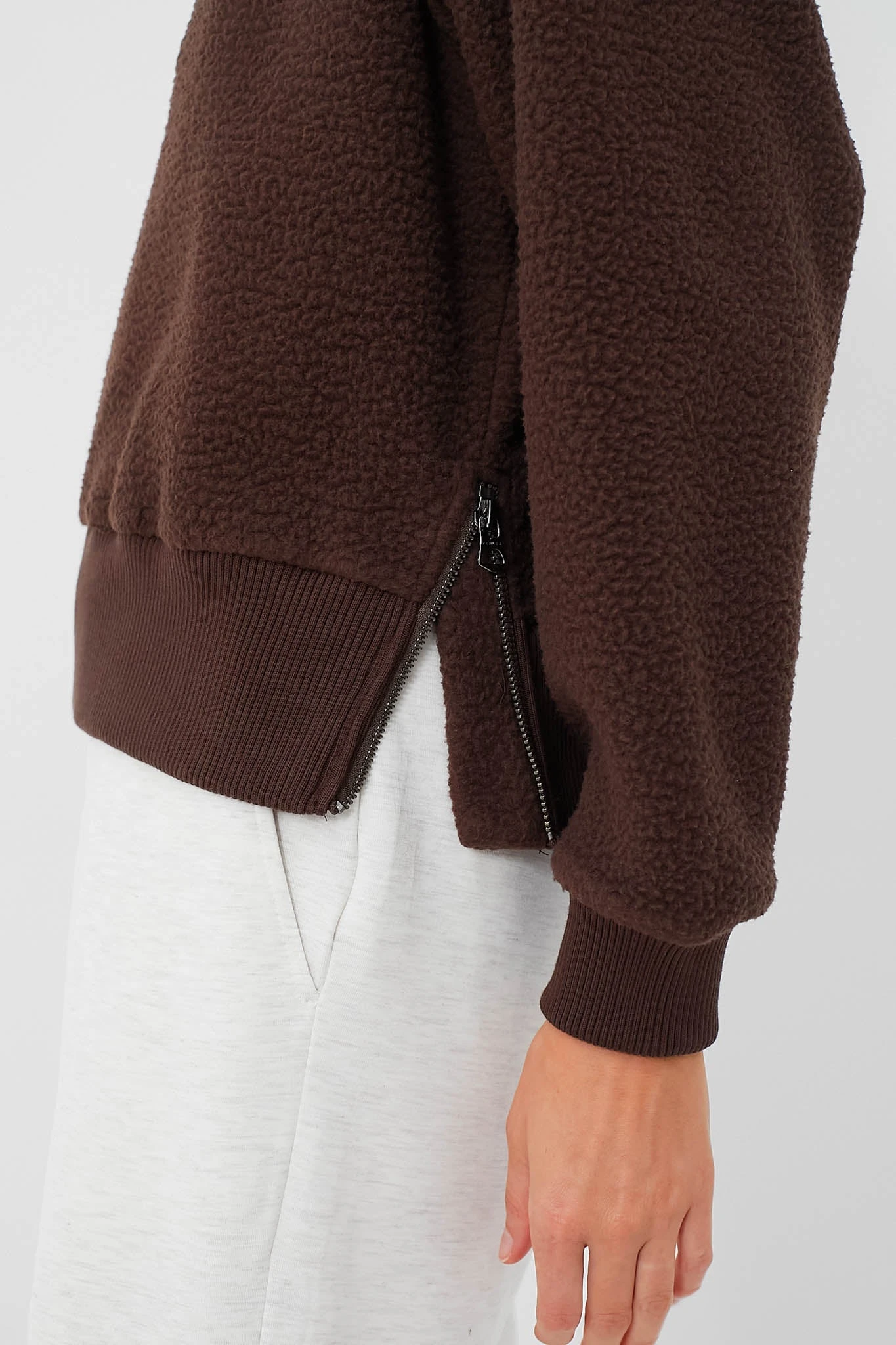 Varley Dark Truffle Roselle Half Zip Fleece 6 Varley Dark Truffle Roselle Half Zip Fleece - Image 6