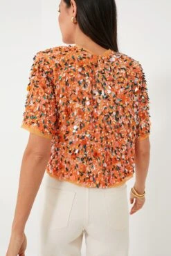 Orange Sequins Shelby Top -Outfit And Shoe Sales Store NV3IfBiky4fhmsWQ5oH4tR4P3IsbG98R 1