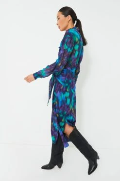 Isabel Marant Etoile Blue Green Nesly Watercolor Dress -Outfit And Shoe Sales Store Ni556CCI7x2Qy30UZkOYBgfrjoxKWKdz 1