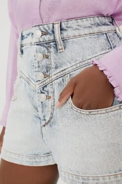 Isabel Marant Etoile Light Blue Jovany Shorts -Outfit And Shoe Sales Store ODNZM2EPo96bCwltcKiWwyVz2BTCG2yK 1