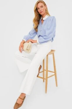 French Blue Cosette Button Down -Outfit And Shoe Sales Store OGE6m0AzIWKSjKsNqvfCDl8nRWcMSgfP 1