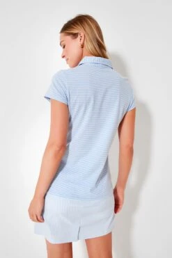 Periwinkle And White Short Sleeve Polo -Outfit And Shoe Sales Store OH1dogsdHrzCpFYyfOdGON2Rac577kUe 1