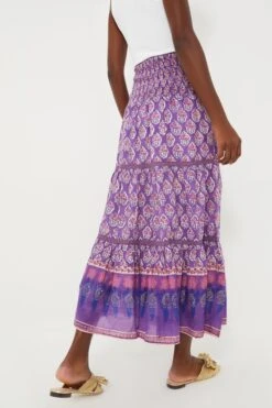 Purple Print Mandy Maxi Skirt -Outfit And Shoe Sales Store OH8gergjC2TRWP5LI4hEZayhxJyxdfEW 1