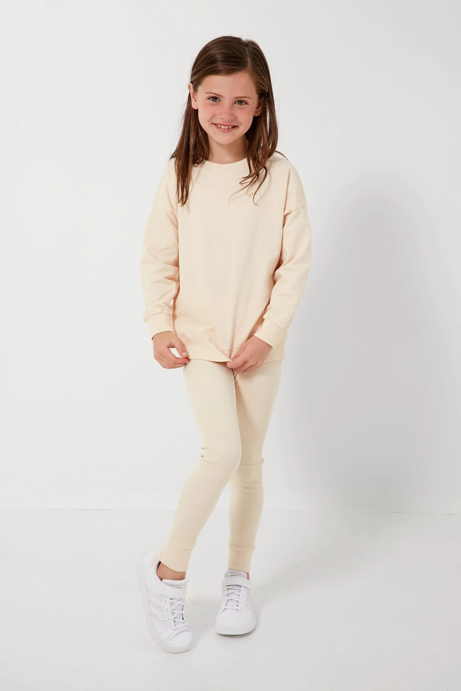 Natural Essential Rib Leggings 6 Natural Essential Rib Leggings - Image 6