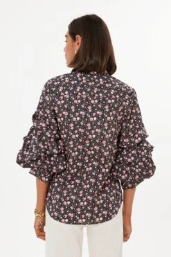 Ruffle Sleeve Button Down Noah Blouse -Outfit And Shoe Sales Store Oa6NRtCvHE425We9gnWxKXsiMorDiEpf 1