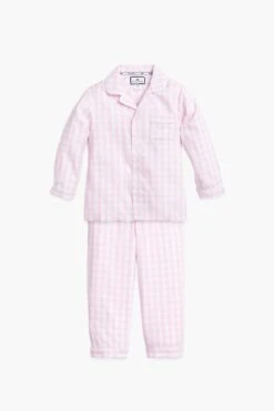 Kid's Pink Gingham Pajama Set