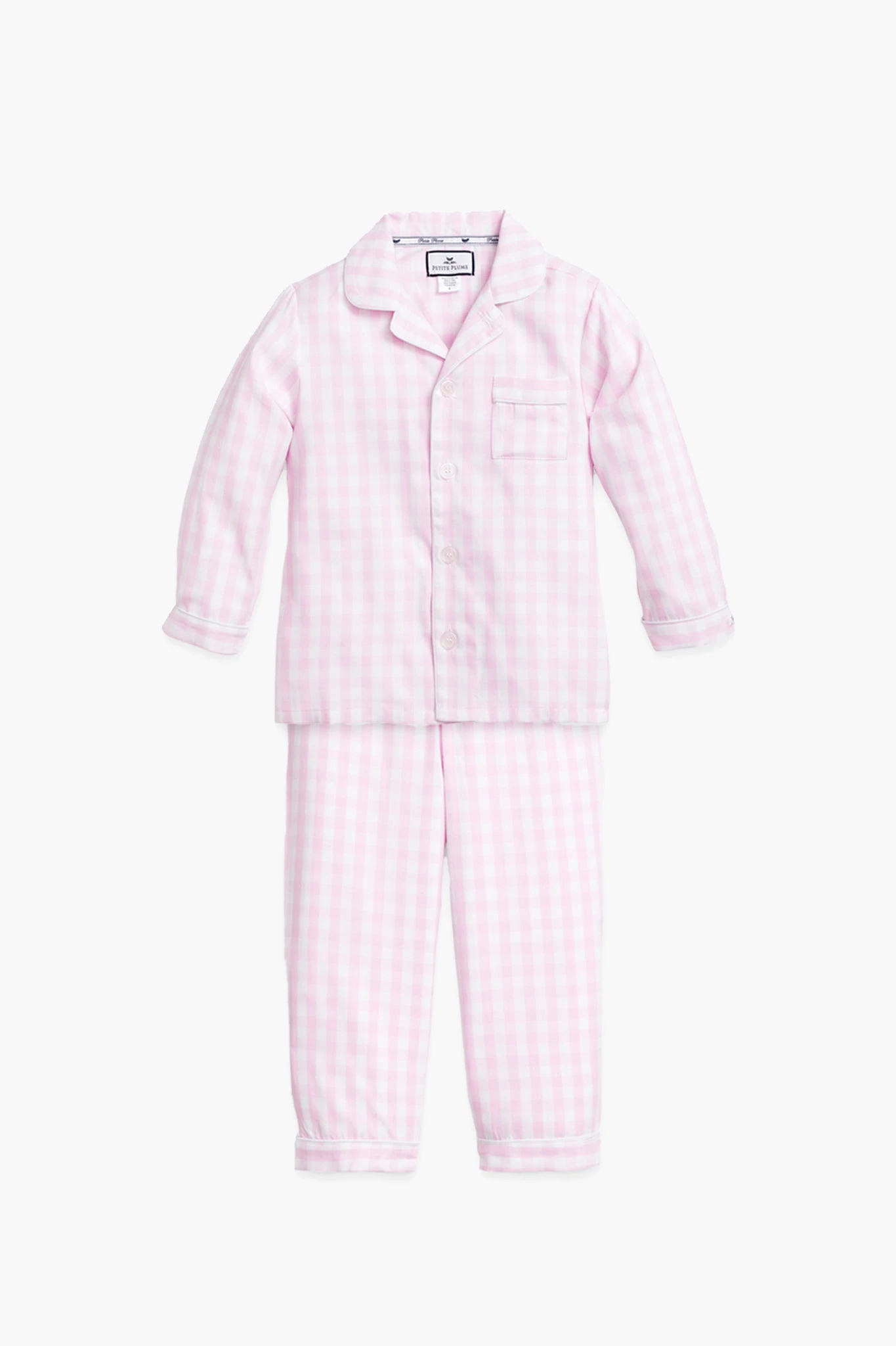 Kid's Pink Gingham Pajama Set 1 Kid's Pink Gingham Pajama Set