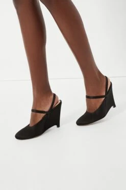 Black Aster Satin Wedge Heels -Outfit And Shoe Sales Store OznZi2qgoWtvsedjYI6lI14NfwXtrl60 1