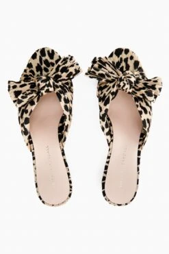 Loeffler Randall Leopard Emilia Pleated Knot Mules -Outfit And Shoe Sales Store PD753v1BbpseMkdD3c0H7GlhawLtyb9T 1