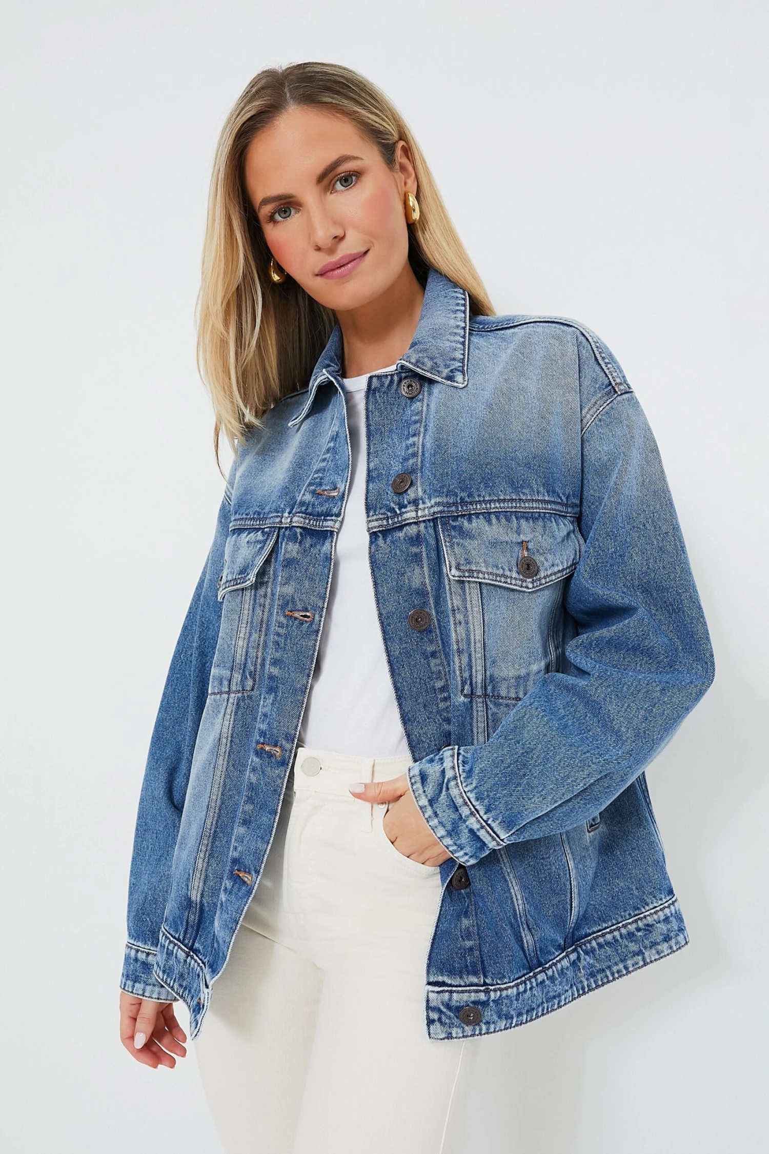 Weekend Max Mara Navy Light Pio Denim Jacket 1 Weekend Max Mara Navy Light Pio Denim Jacket