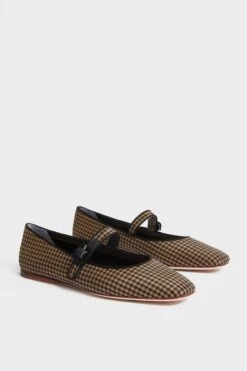 Loeffler Randall Black And Brown Check Ginger Flats -Outfit And Shoe Sales Store PJ4QzL2gRJgAkRcS8SlbmnUWnBxZnUXy 1