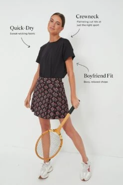 Black Short Sleeve Ryan Boyfriend Tee -Outfit And Shoe Sales Store PLtJyqmPabUs2r86I2khjIbXtxaQSCpF 1