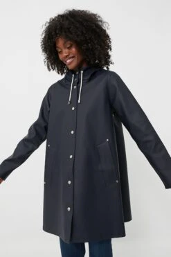 Stutterheim Navy Mosebacke Raincoat