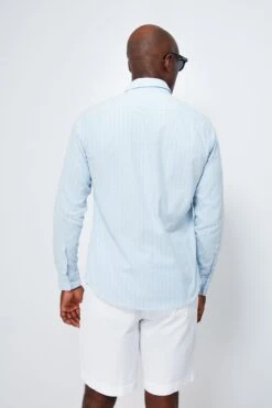 Cloud Chalk Stripe Stretch Oxford Shirt -Outfit And Shoe Sales Store PUp7csb1sNDpVcNwyPV6RIe98nn7uQFk 1