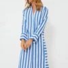 Aegean Stripe Jude Shirt Dress
