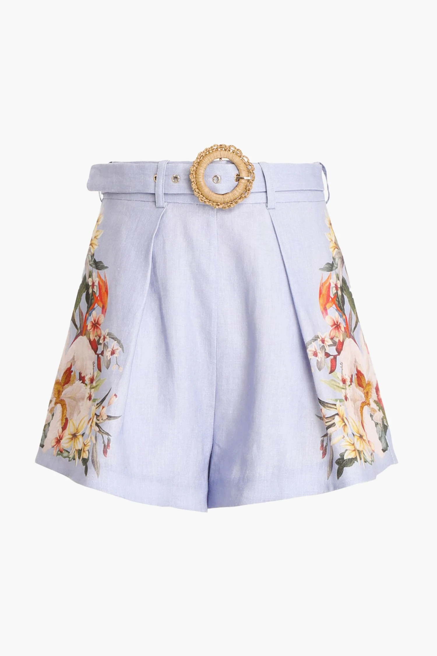 Zimmermann Blue Palm Lexi Tuck Short 2 Zimmermann Blue Palm Lexi Tuck Short - Image 2
