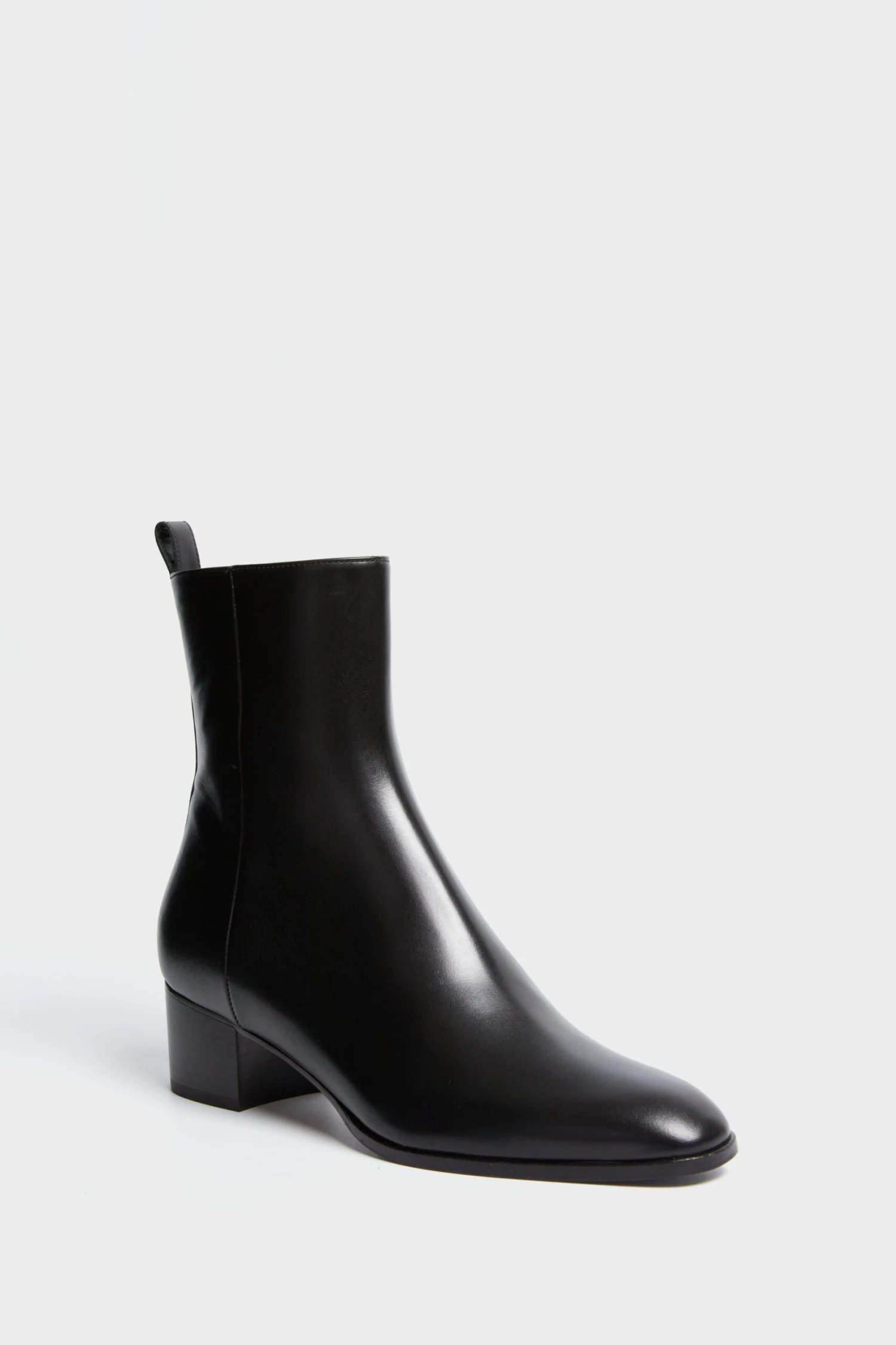 Black Calf Leather & Black Gros-Grain L'Irrequieta Boots 1 Black Calf Leather & Black Gros-Grain L'Irrequieta Boots