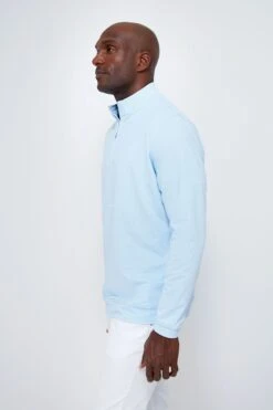 Peter Millar Cottage Blue Perth Sugar Stripe Performance Quarter-Zip -Outfit And Shoe Sales Store PrBGoewWp9mvAcpd86A8d8hj83D46fCq 1 e98ac217 ae66 4356 835e ec39175a0651