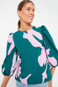 Pink & Green Penelope Puff Sleeve Top 12 Pink & Green Penelope Puff Sleeve Top -Outfit And Shoe Sales Store Q1e9BFgijRtWfchk9LdY4WIjtGlQICF9 1