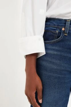 CITIZENS OF HUMANITY Optic White Aave Oversize Cuff Shirt -Outfit And Shoe Sales Store Q9u6gTiNdCx7iiHwNCLZoZHAg0DhODUJ 1