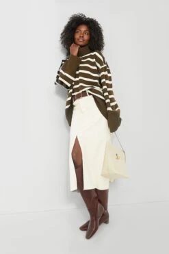 Military Olive And Ecru Striped Turtleneck Sweater -Outfit And Shoe Sales Store QPQRabqxNAga3OgVtMmc8cjanYZBbw7L 1