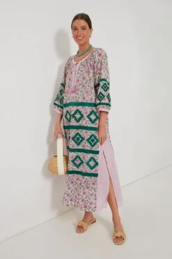 Pink And Green Manjur Kaftan -Outfit And Shoe Sales Store QdQ7Tvy5Aw6A4wglc5g9rtrOn7TE5YkP 1