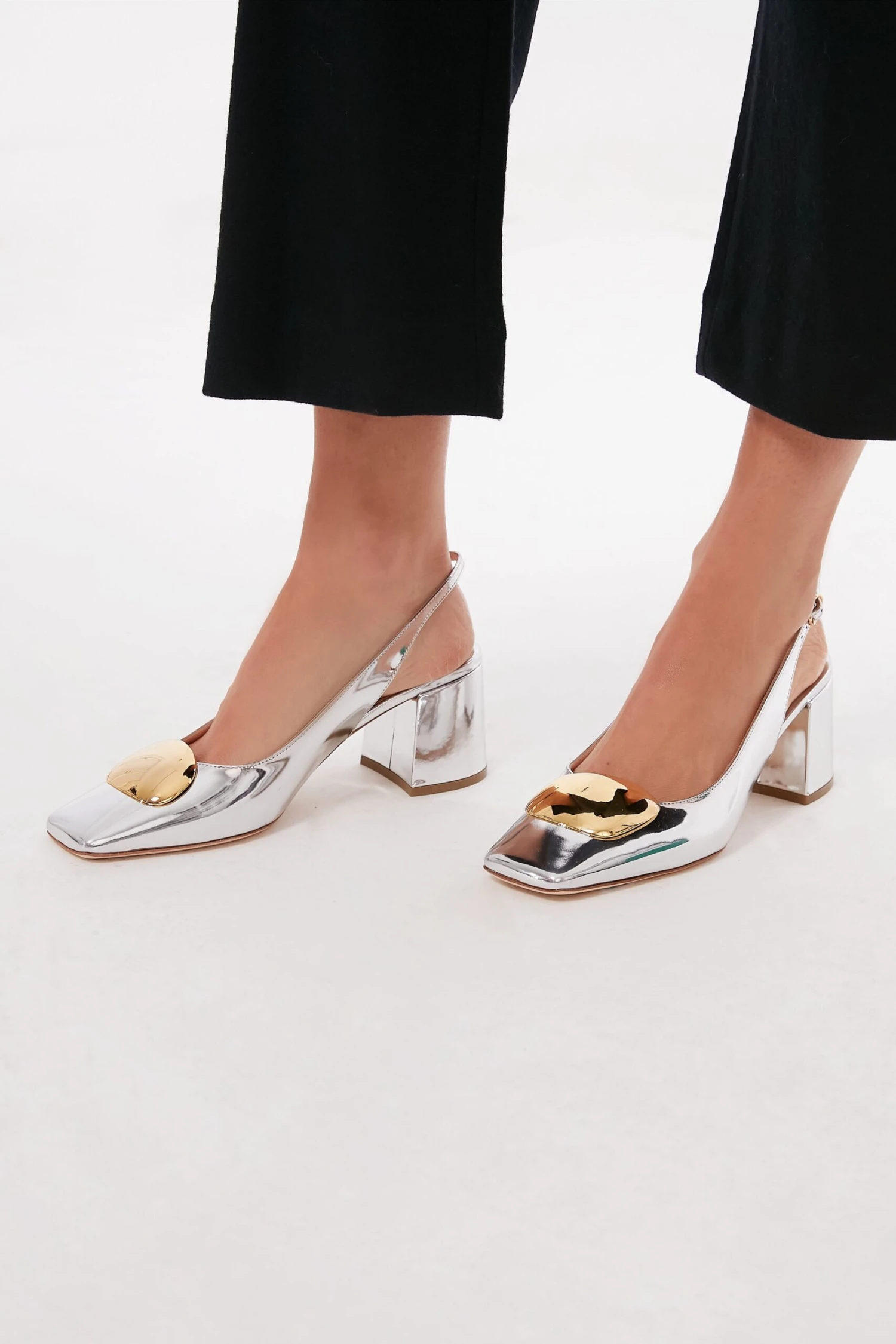 Silver Mirror Myola Heels 2 Silver Mirror Myola Heels - Image 2