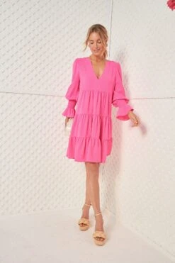 Electric Pink Crepe Kenzo Dress -Outfit And Shoe Sales Store Qp691OqBtAwFmwoDfA6thhH177i7mriW 1