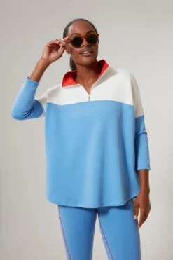 Boogie Down Blue Amelie Quarter Zip -Outfit And Shoe Sales Store R0TfKFioVRp7z3m5omik6w9kYuQU3k9D 1