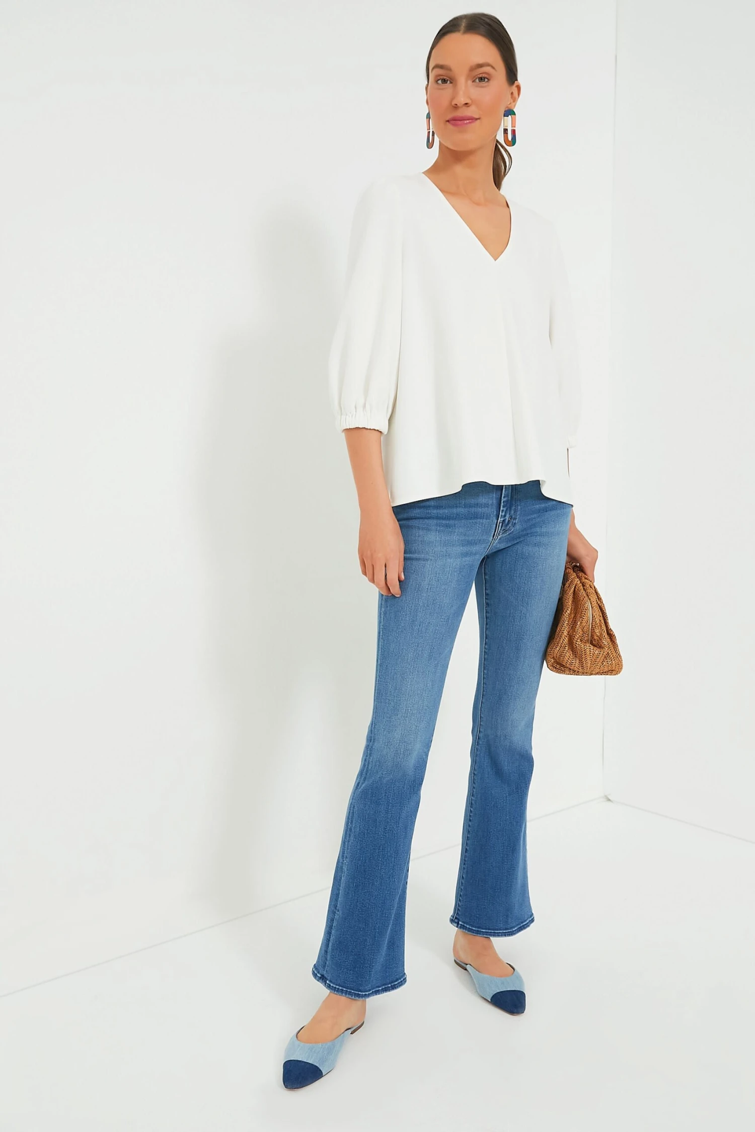 Veronica Beard Blue Multi Carlotta Flats 6 Veronica Beard Blue Multi Carlotta Flats - Image 6