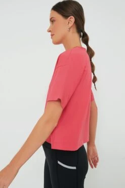 Hot Pink Cropped Ryan Boyfriend Tee -Outfit And Shoe Sales Store Rt6Sm7EGjhJhpfNvSArUlhlCpLRsI429 1
