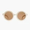 Sweet Cream Euro Round Sunglasses