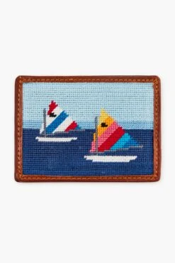 Day Sailor Needlepoint Card Wallet