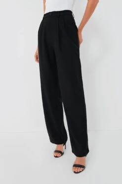 ANINE BING Black Twill Carrie Pant