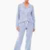 French Blue Seersucker Pajama Set