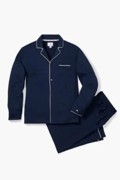 Navy Luxe Pima Pajama Set -Outfit And Shoe Sales Store TaRIOe4OmrhgqQdZIgWppP4kf0tukPbj 1